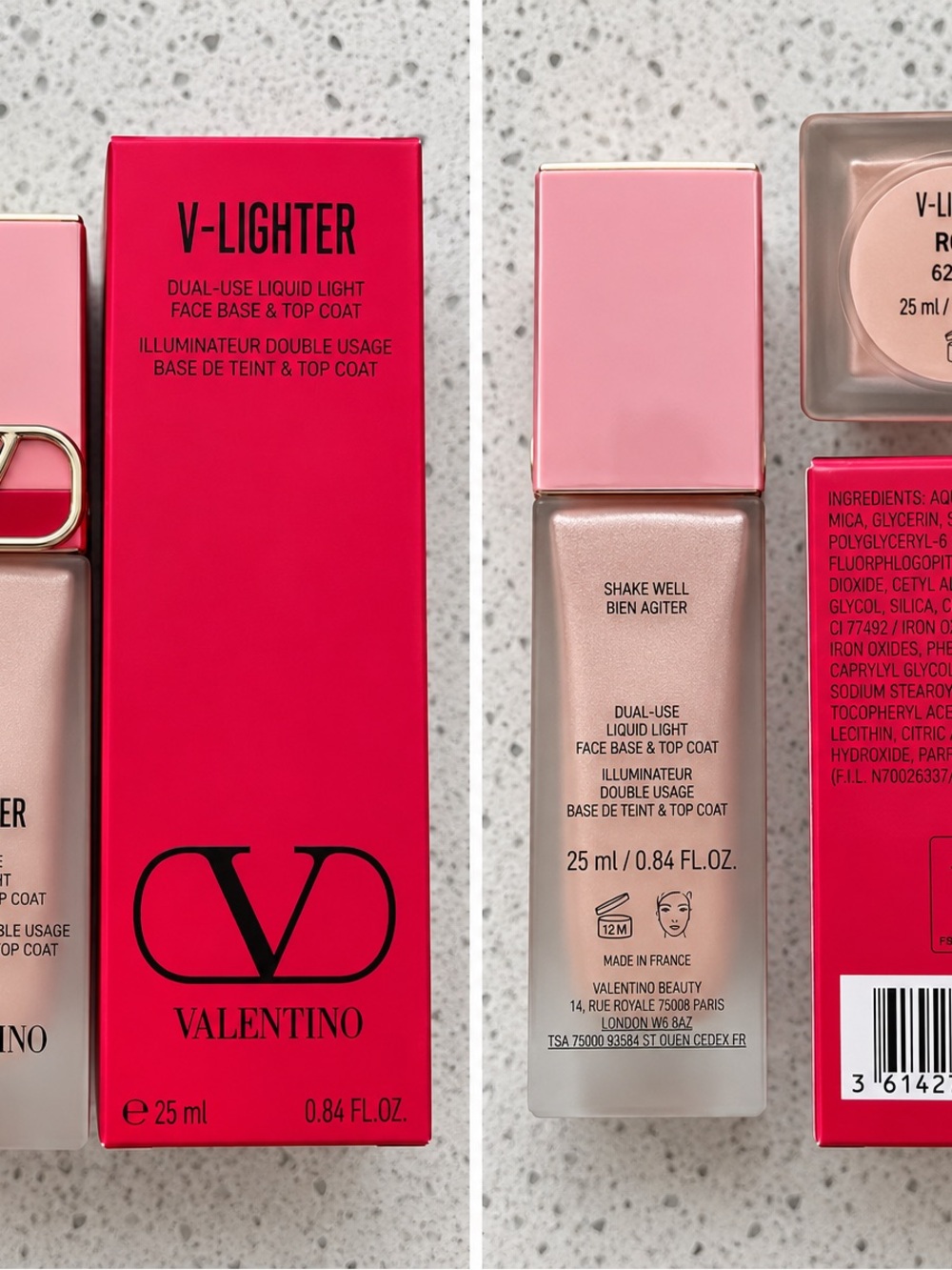 Valentino V-Lighter Dual-Use Liquid Highlighter in Rosa